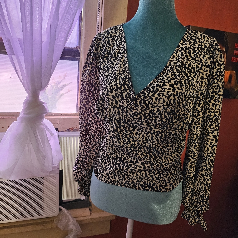 Catherine malandrino long-sleeved blouse